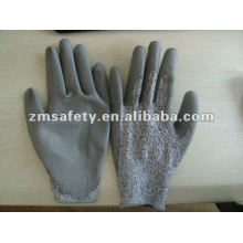 PU Coated Sheet Metal Cut Resistant Glove ZMR378